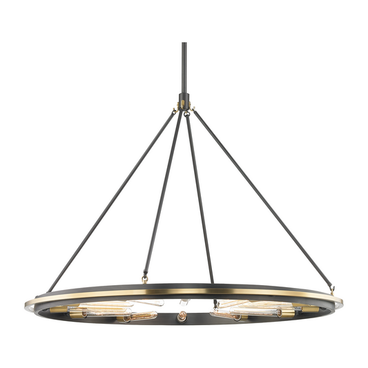 Hudson Valley Lighting Chambers 12 Light 45 inch Chandelier Ceiling Light / Aged Old Bronze