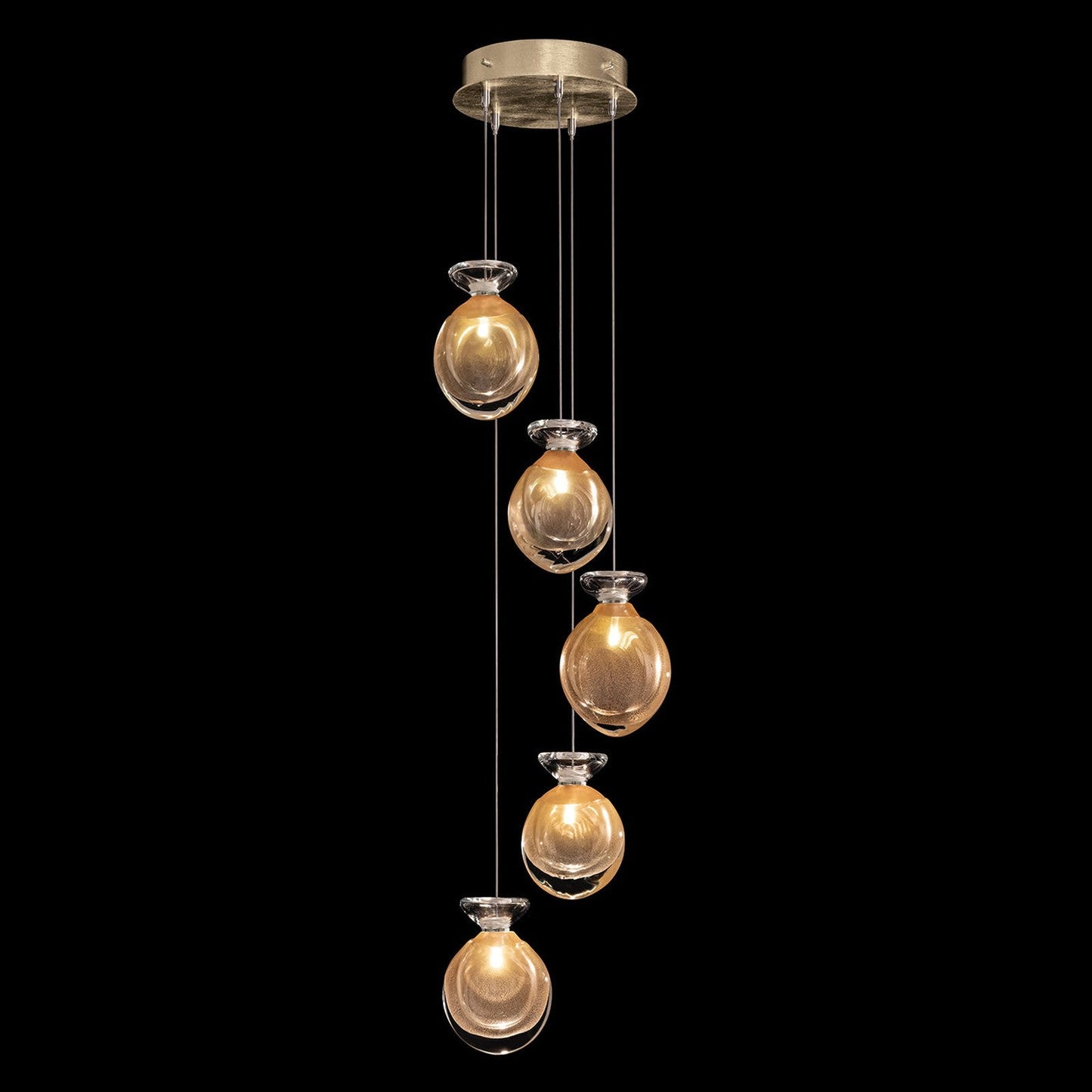 11.5-Inch Hand-Blown Glass Pendant Light