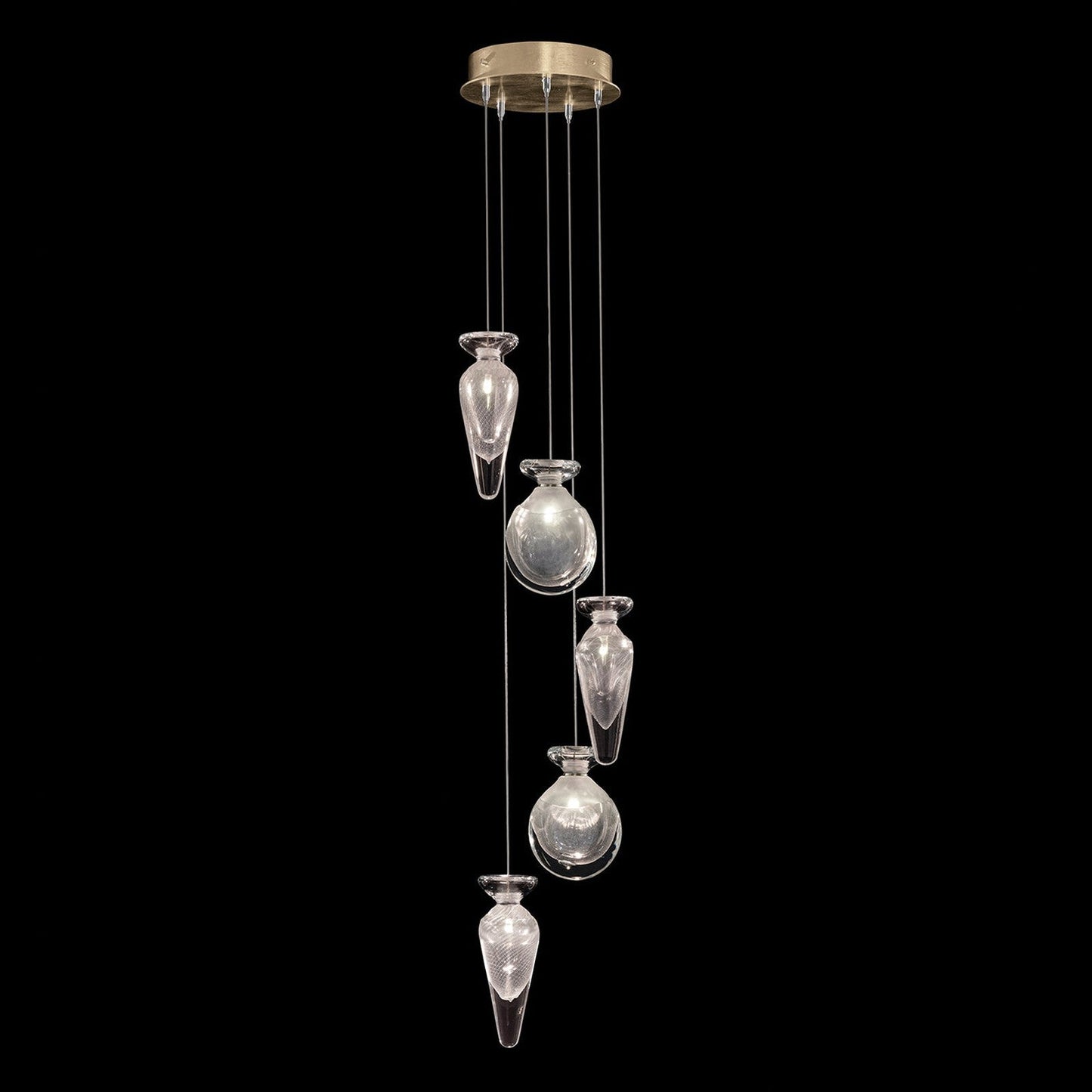 11.5-Inch Hand-Blown Glass Pendant Light