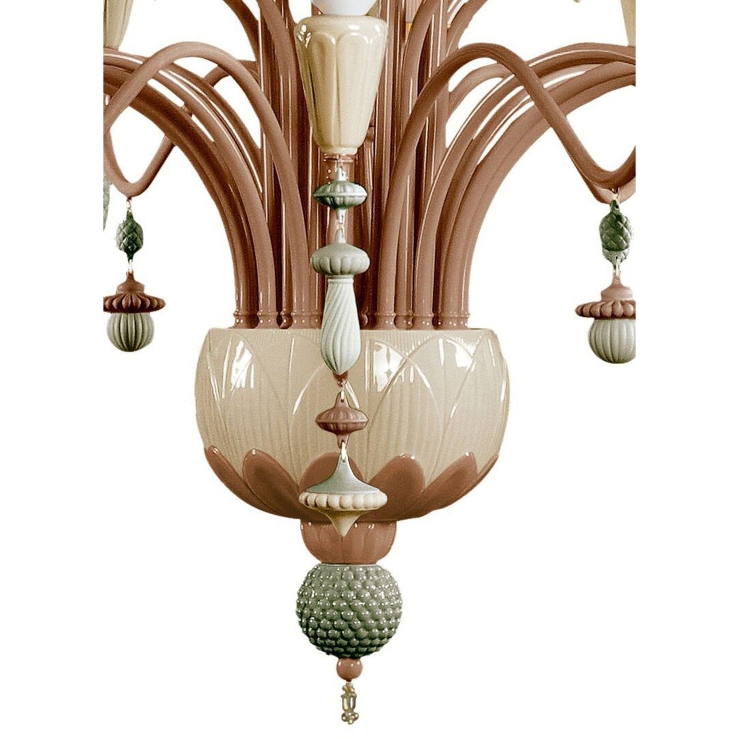 32-Light Porcelain Botanical Chandelier