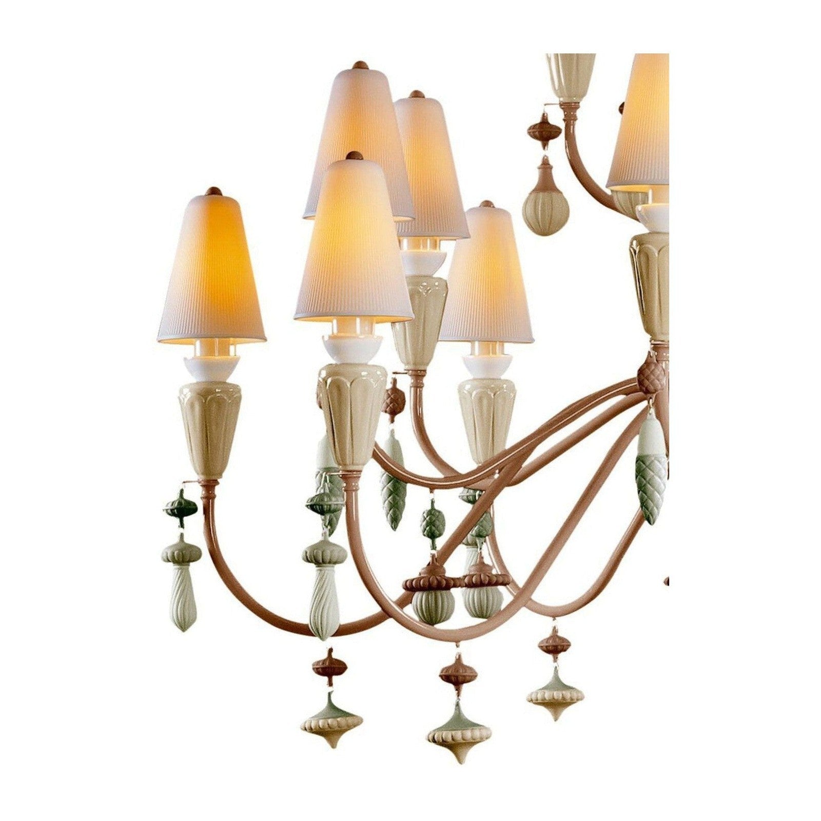32-Light Porcelain Botanical Chandelier