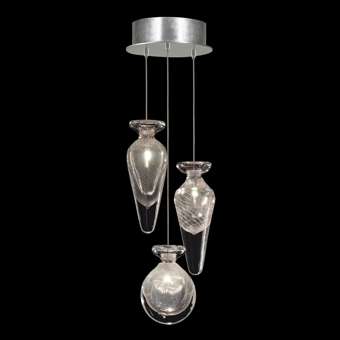 8.5-Inch Hand-Blown Glass Pendant Light