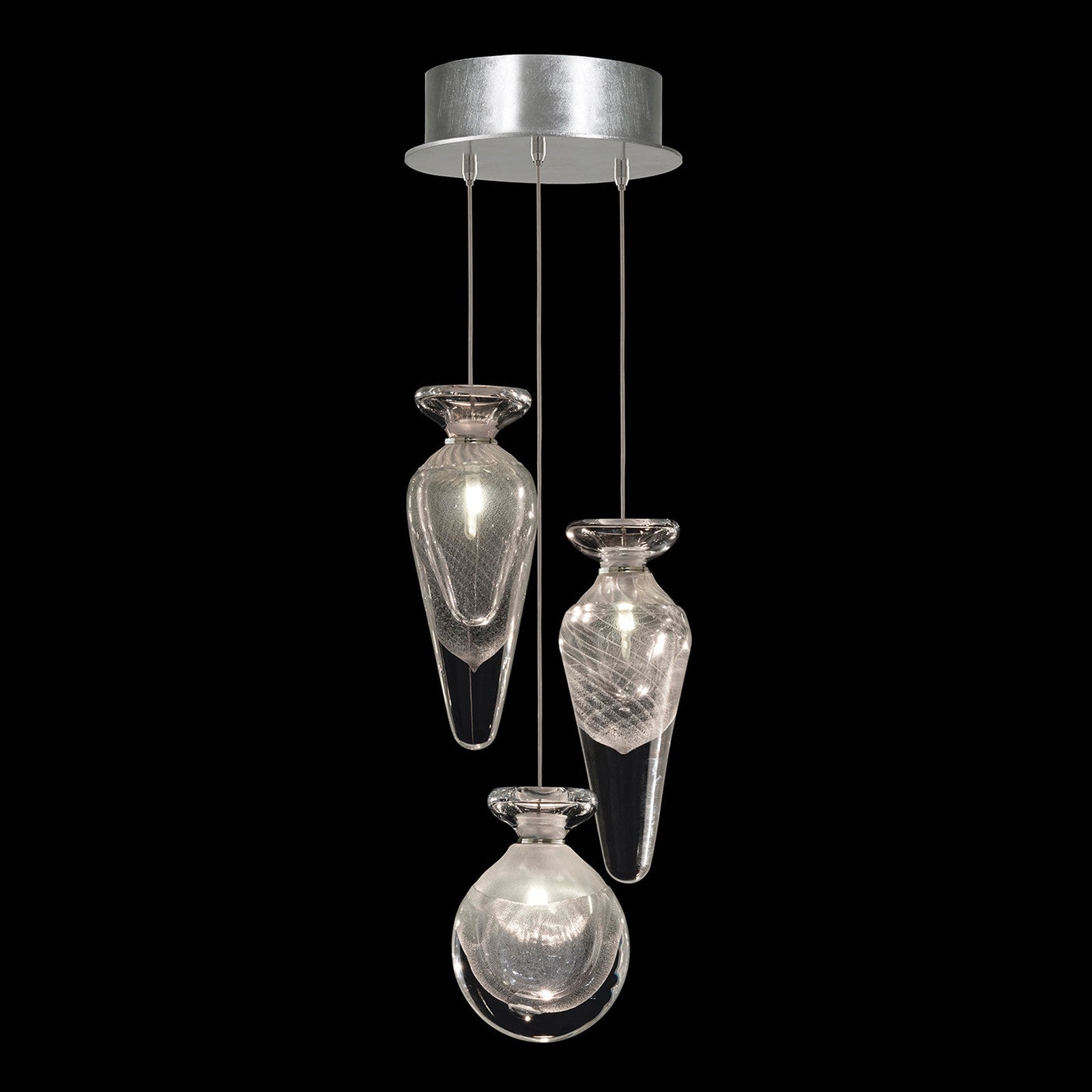 8.5-Inch Hand-Blown Glass Pendant Light