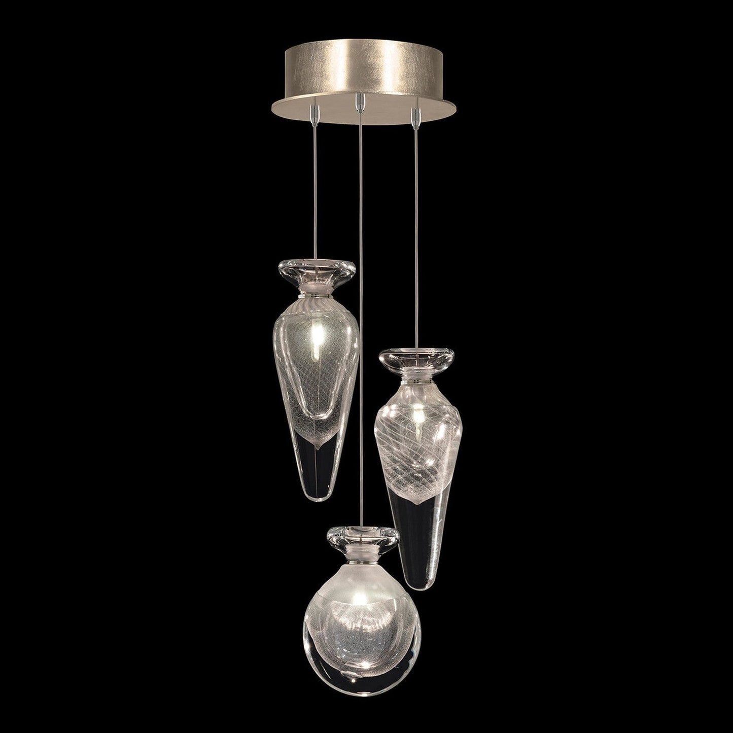 8.5-Inch Hand-Blown Glass Pendant Light