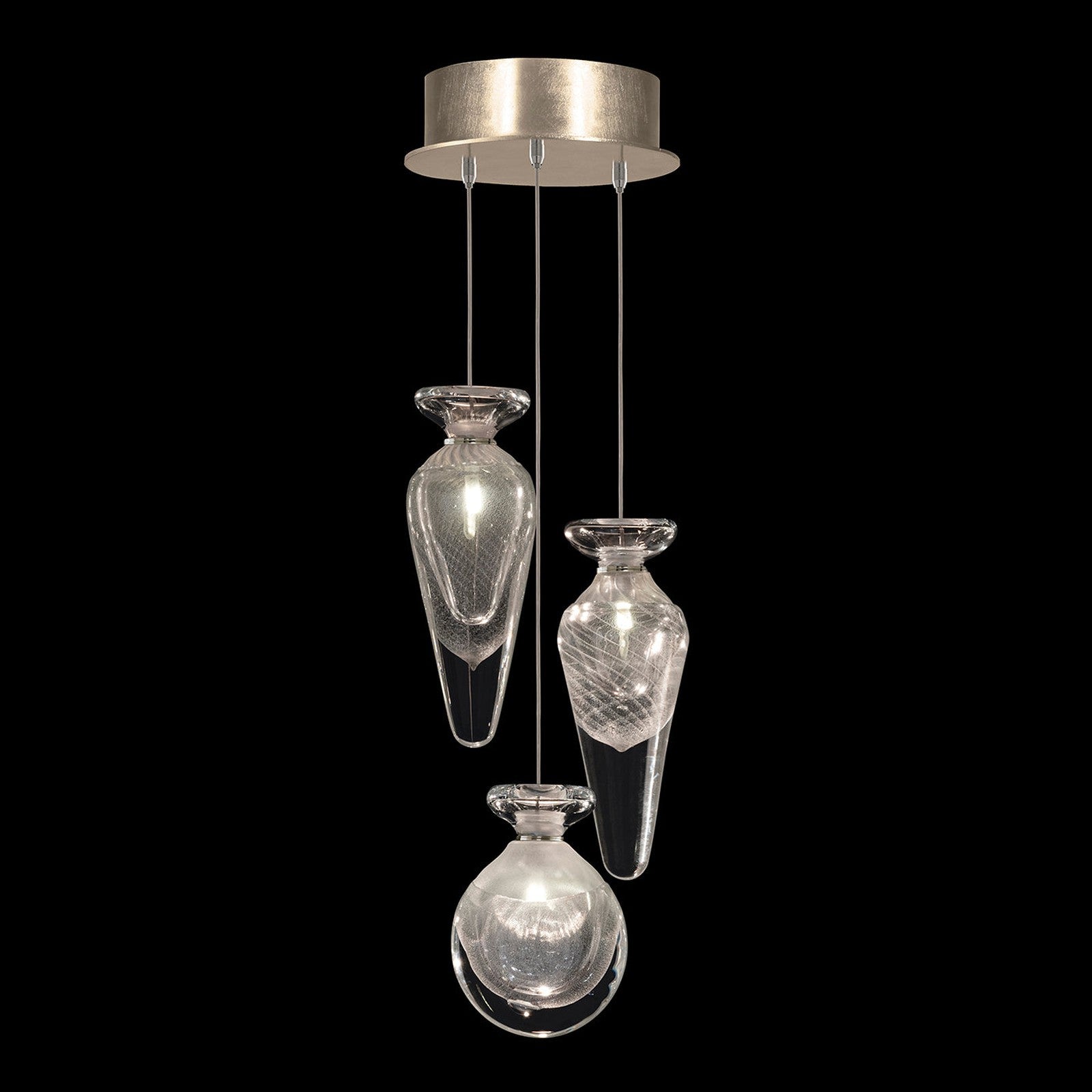 8.5-Inch Hand-Blown Glass Pendant Light