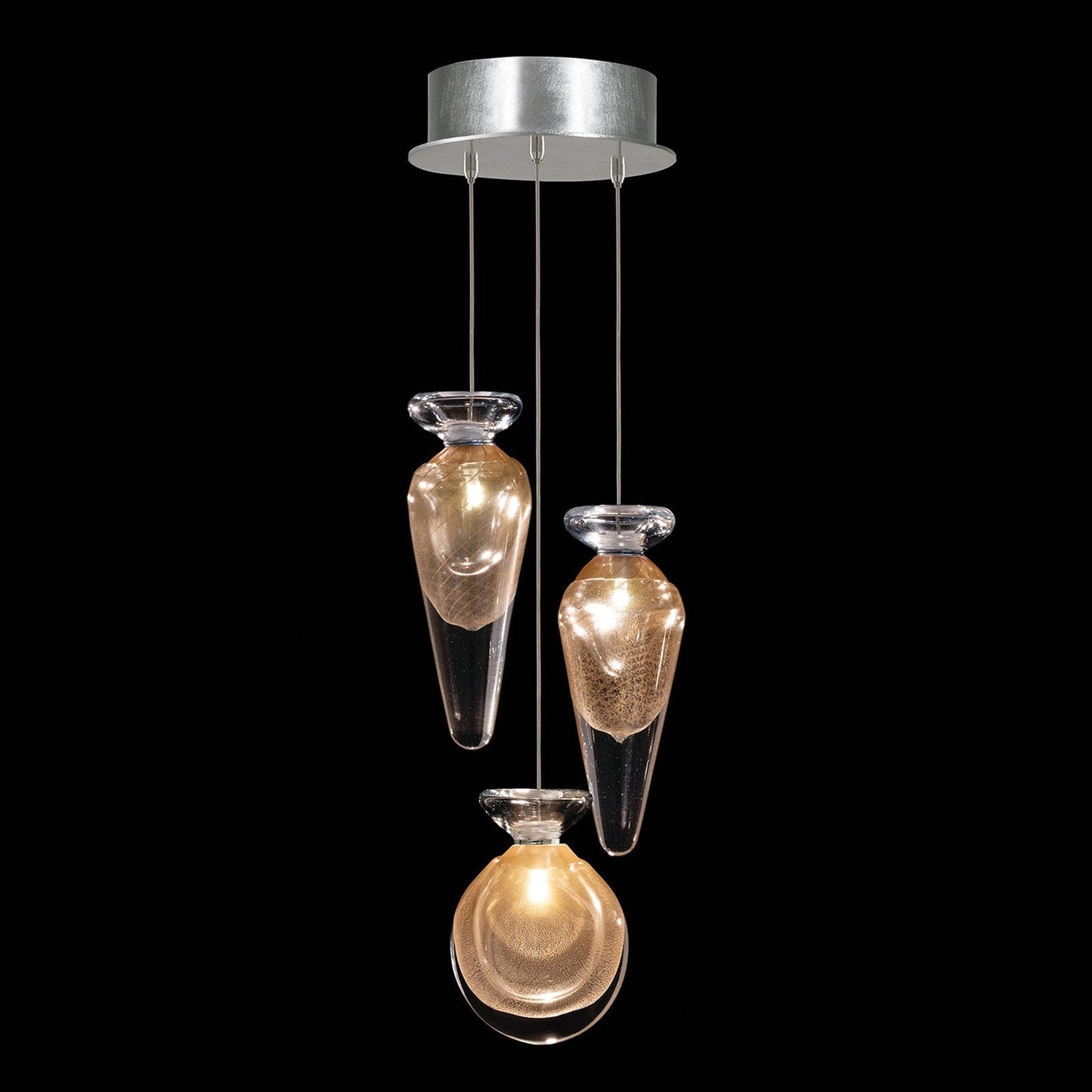8.5-Inch Hand-Blown Glass Pendant Light