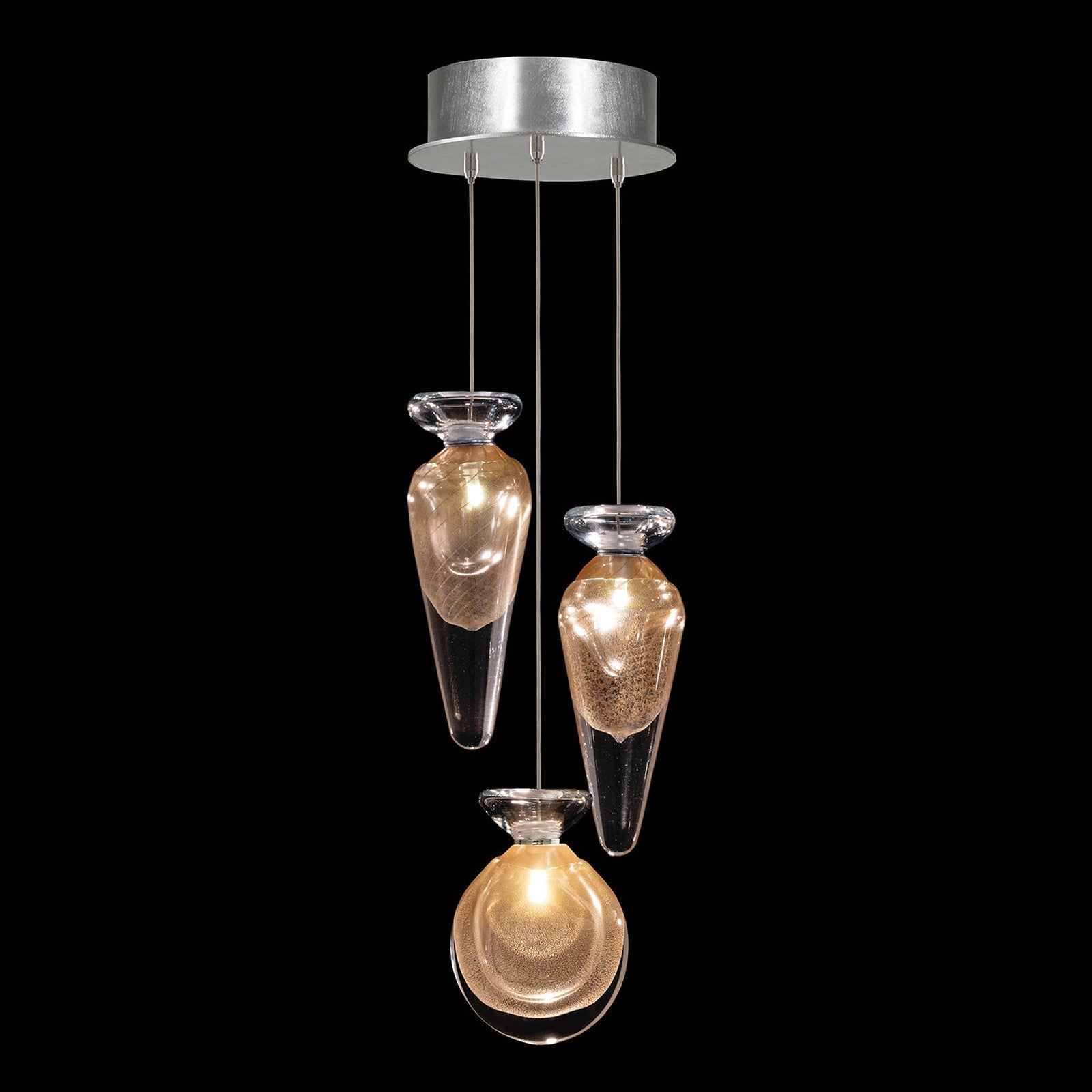 8.5-Inch Hand-Blown Glass Pendant Light