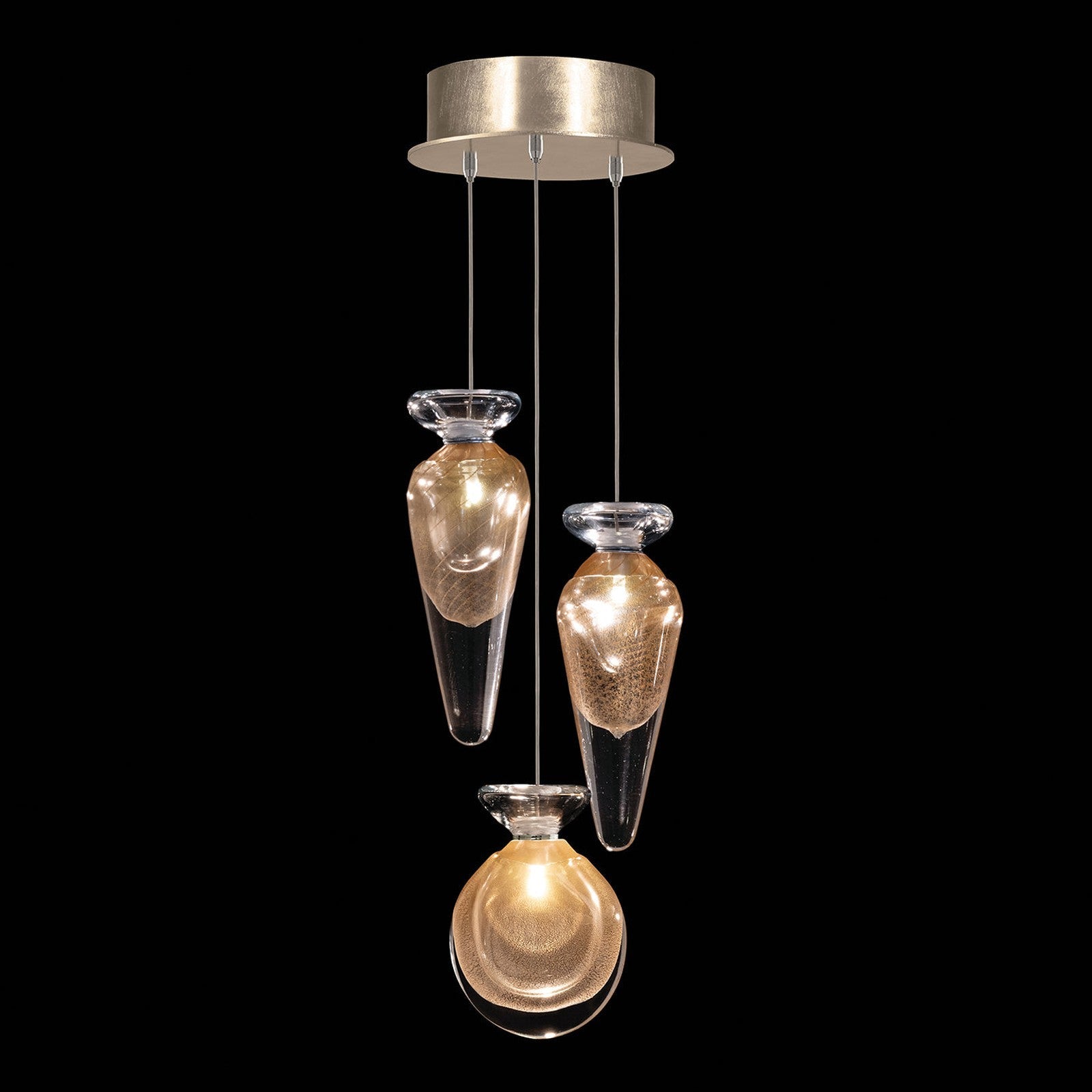 8.5-Inch Hand-Blown Glass Pendant Light