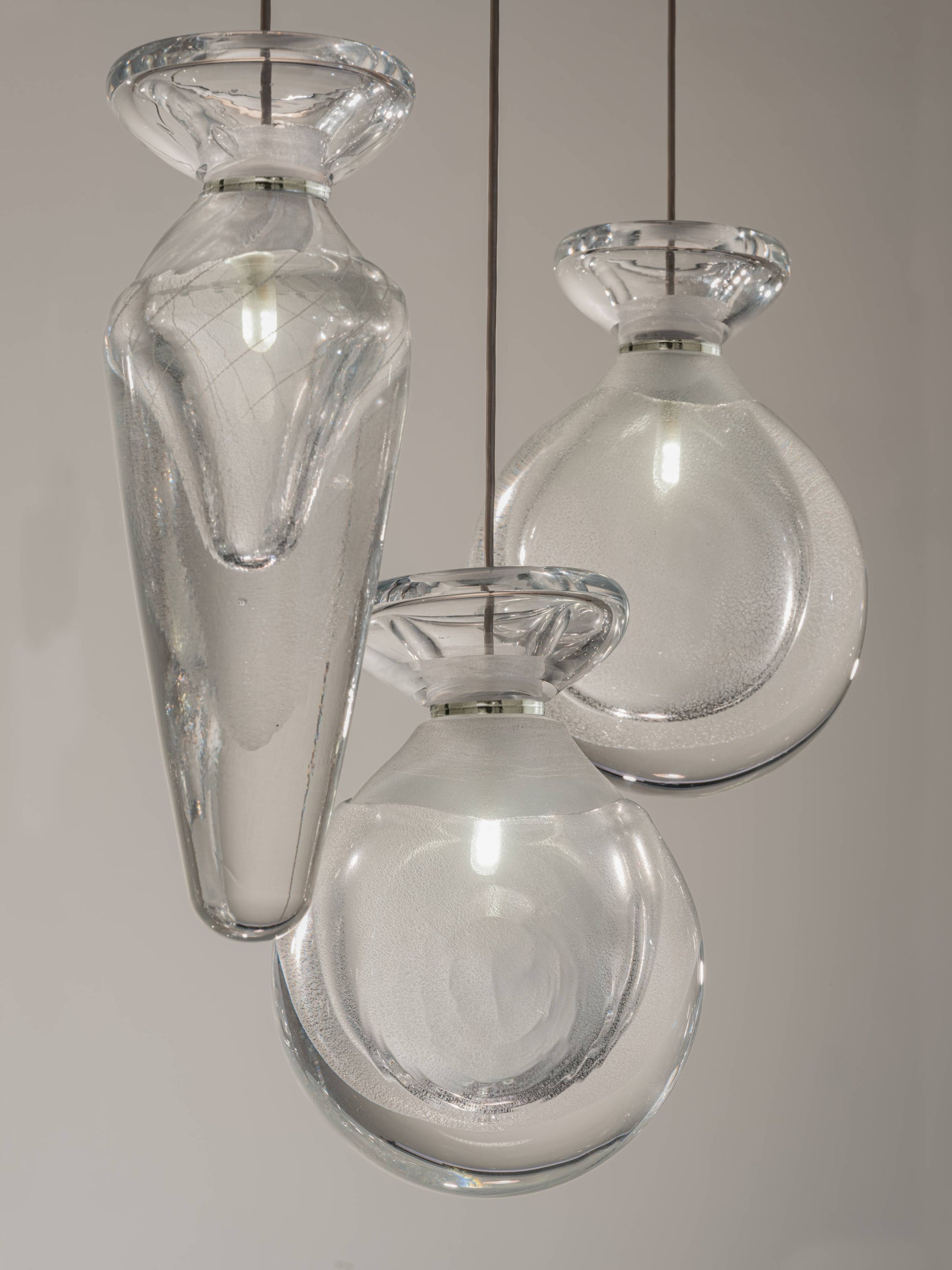 8.5-Inch Hand-Blown Glass Pendant Light