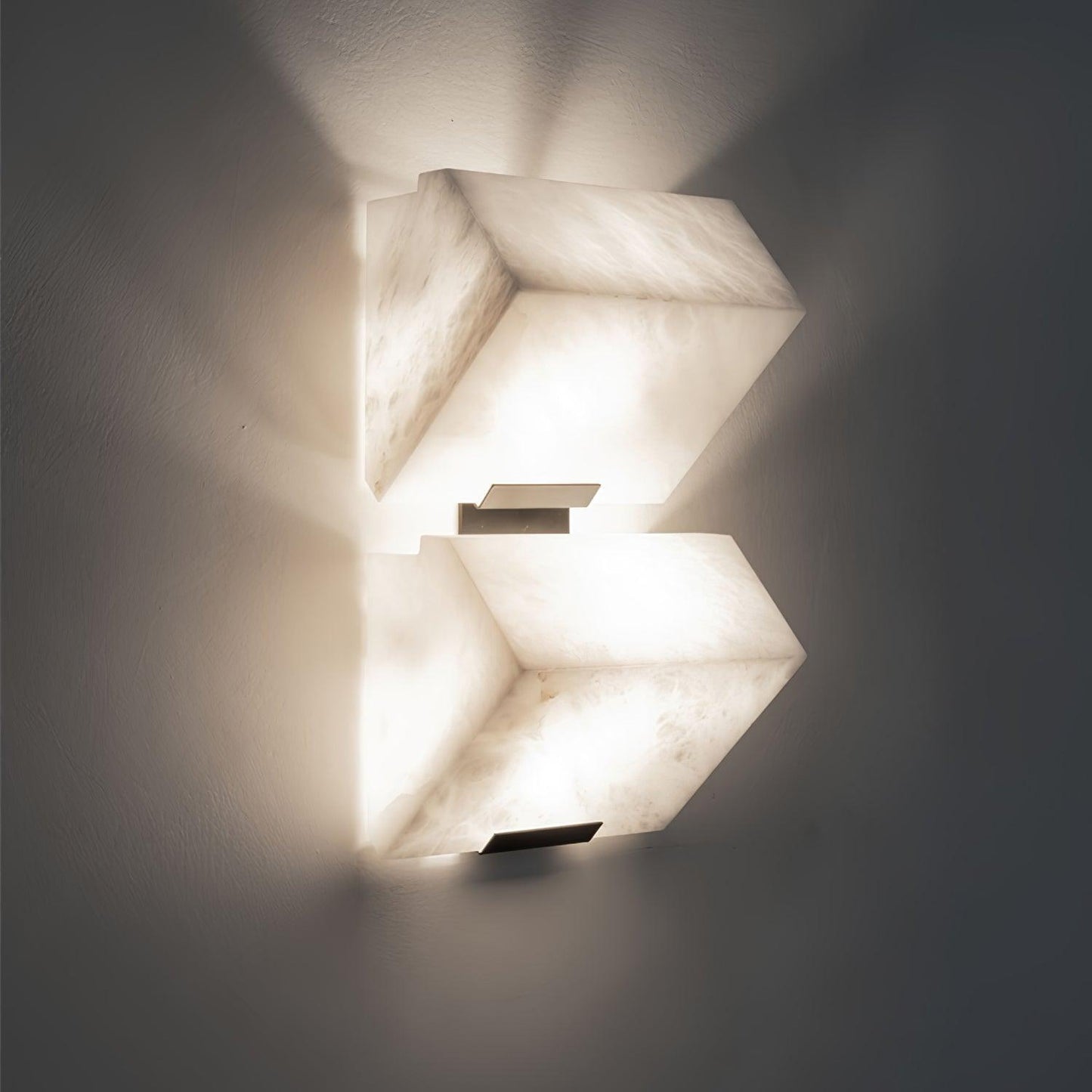 Alabaster Panel LED Wall Light / L 5.5″ x H 12.2″ / L 14cm x H 31cm ( Power~10W 800lumens) / White / Warm Light