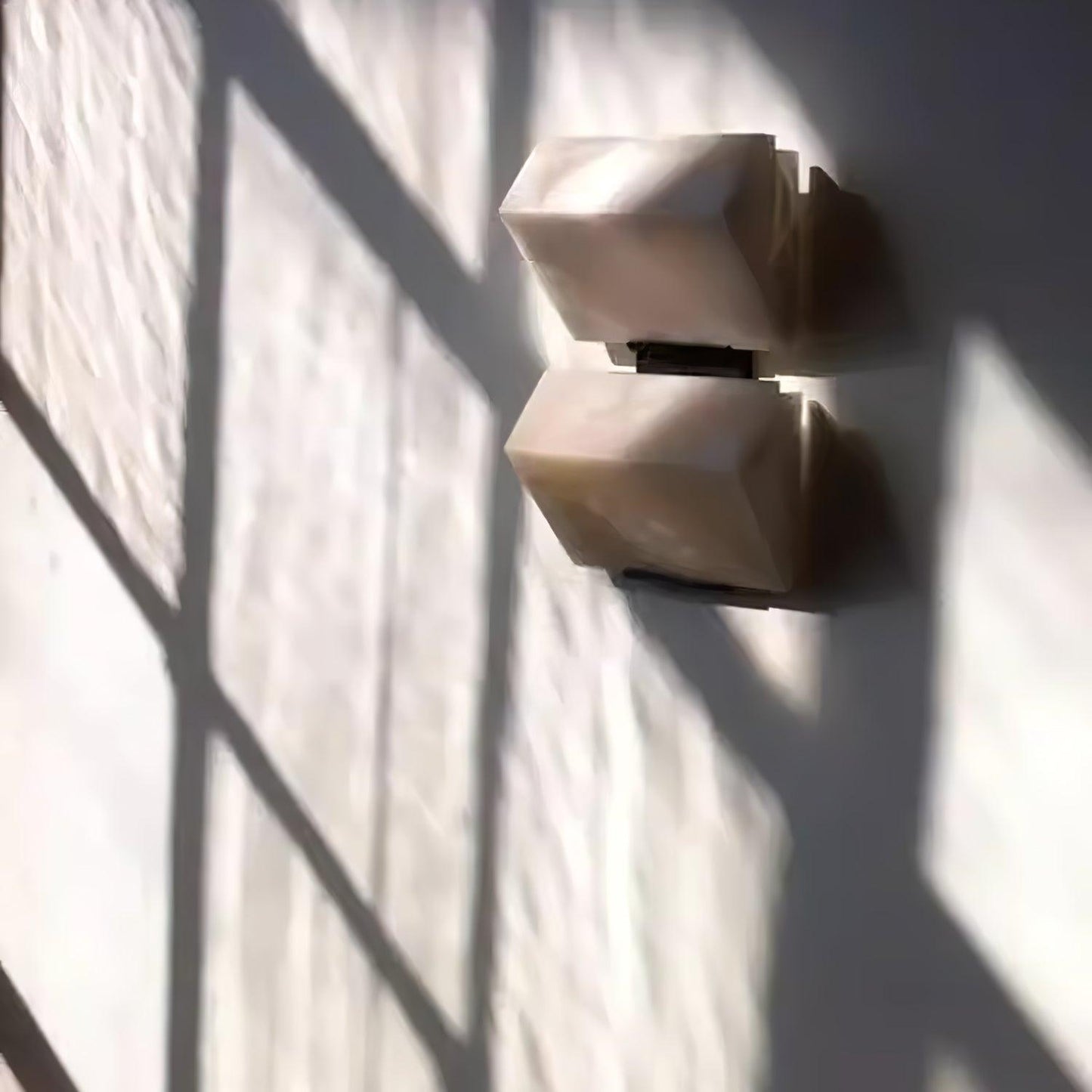 Alabaster Panel LED Wall Light / L 5.5″ x H 17.7″ / L 14cm x H 45cm Set of 2 / White / Cool Light