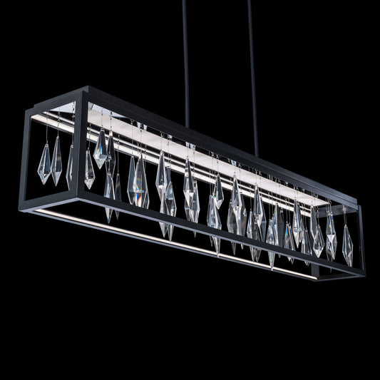Geometric Crystal LED Linear Pendant Light