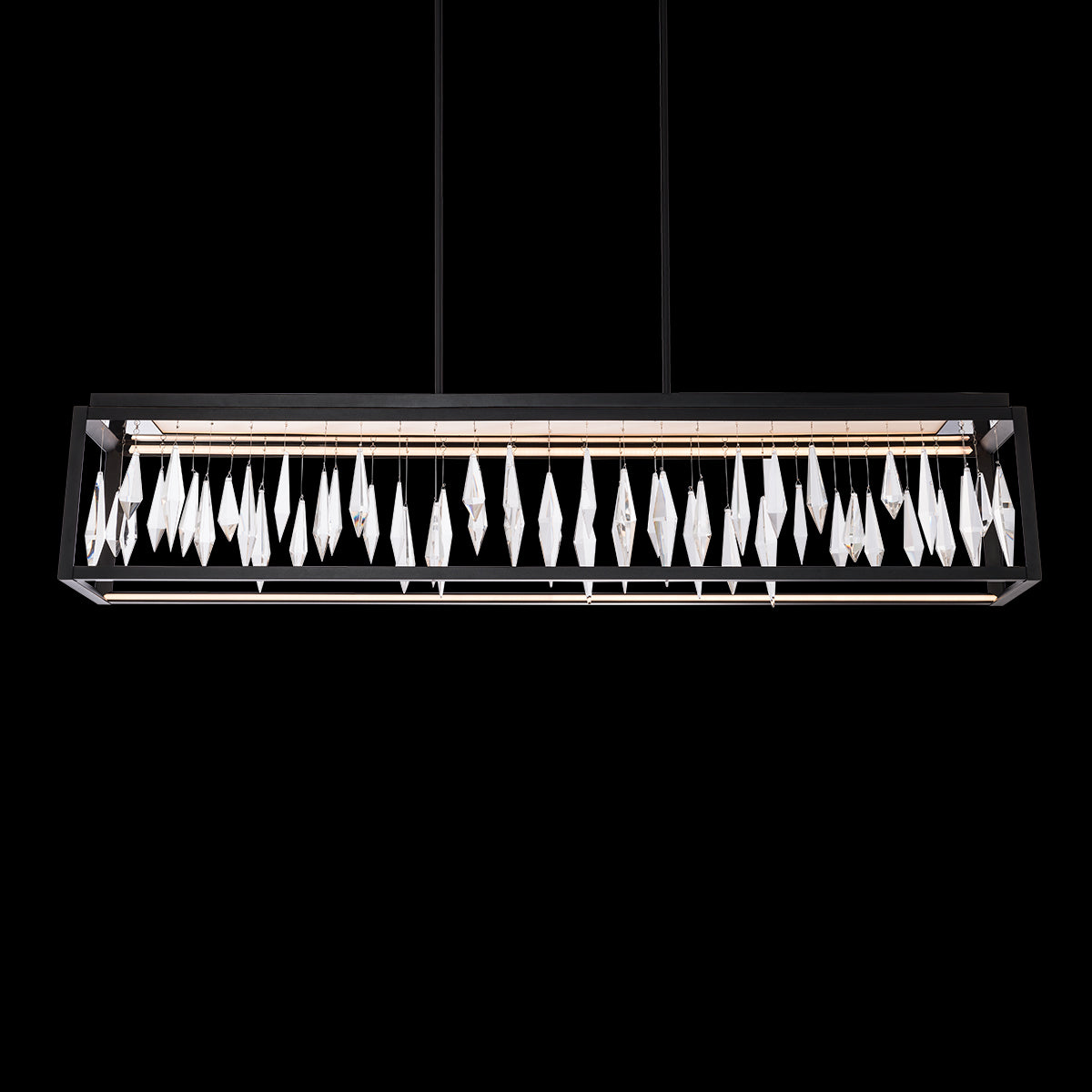 Geometric Crystal LED Linear Pendant Light