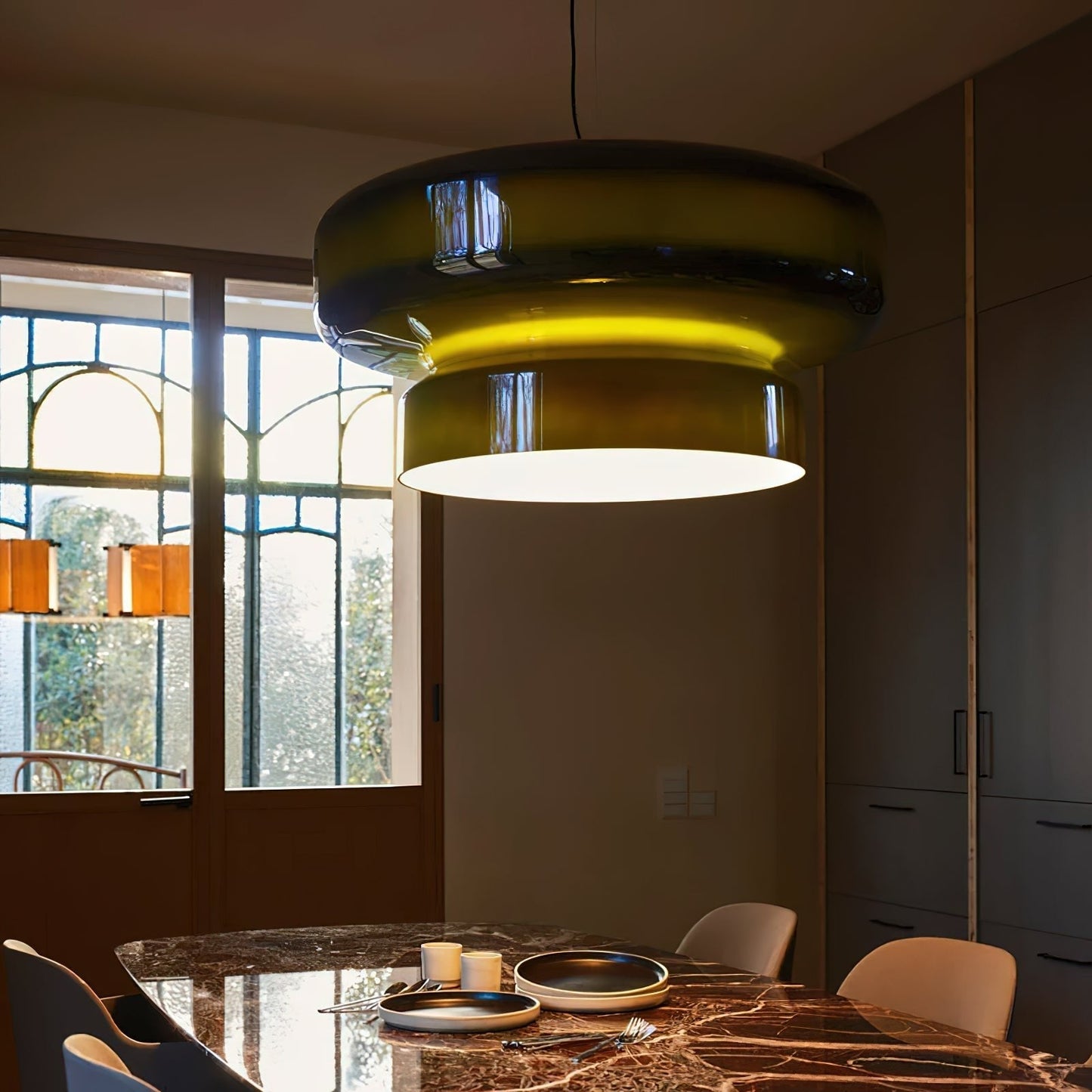 Organic Glass LED Pendant Light