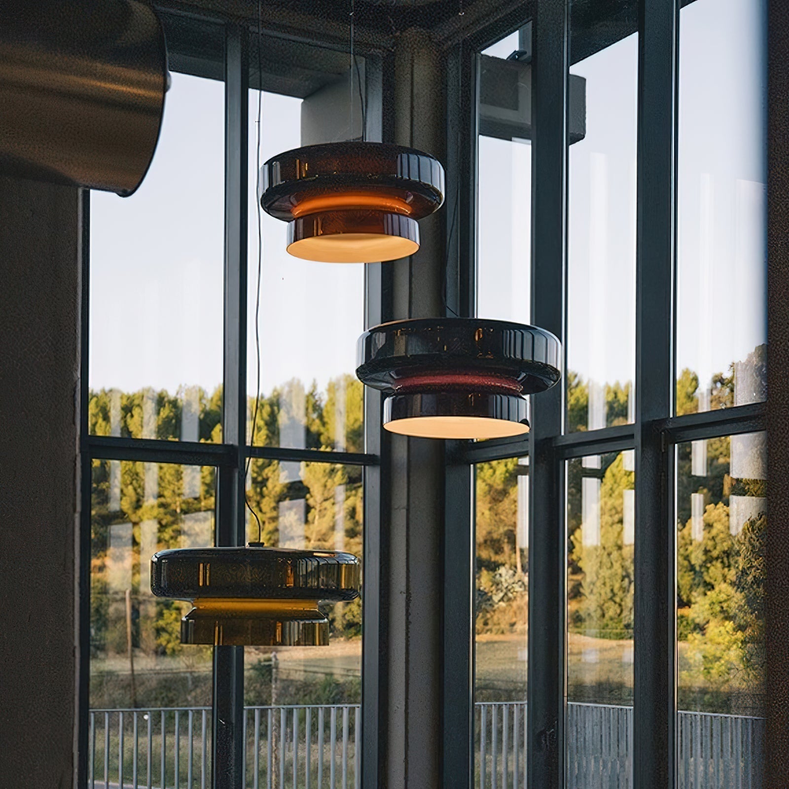 Organic Glass LED Pendant Light