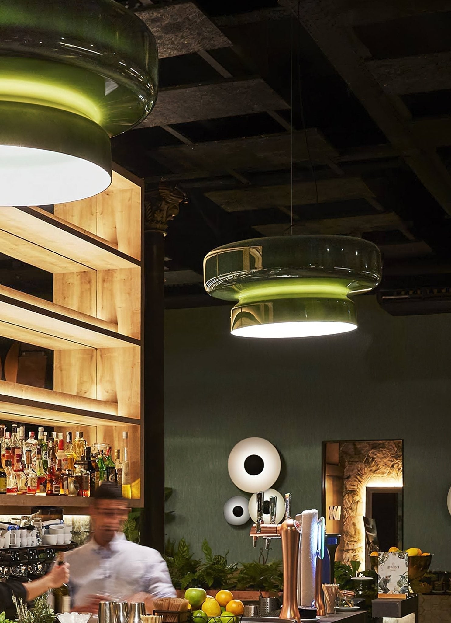 Organic Glass LED Pendant Light