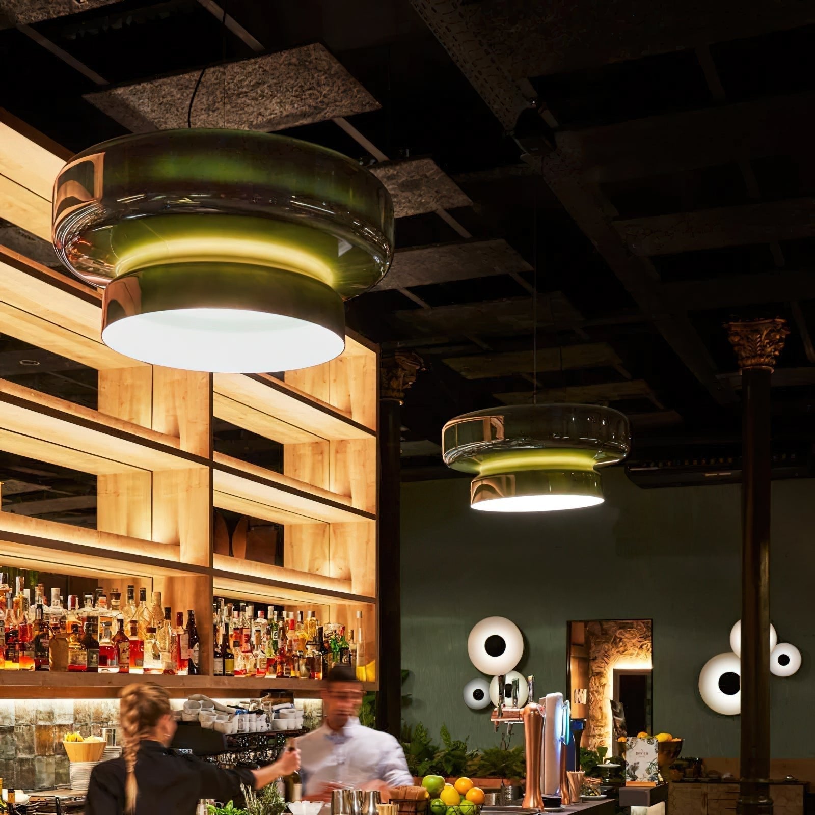 Organic Glass LED Pendant Light
