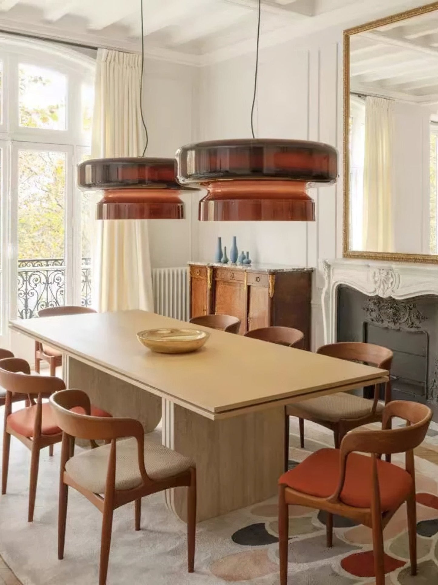 Organic Glass LED Pendant Light