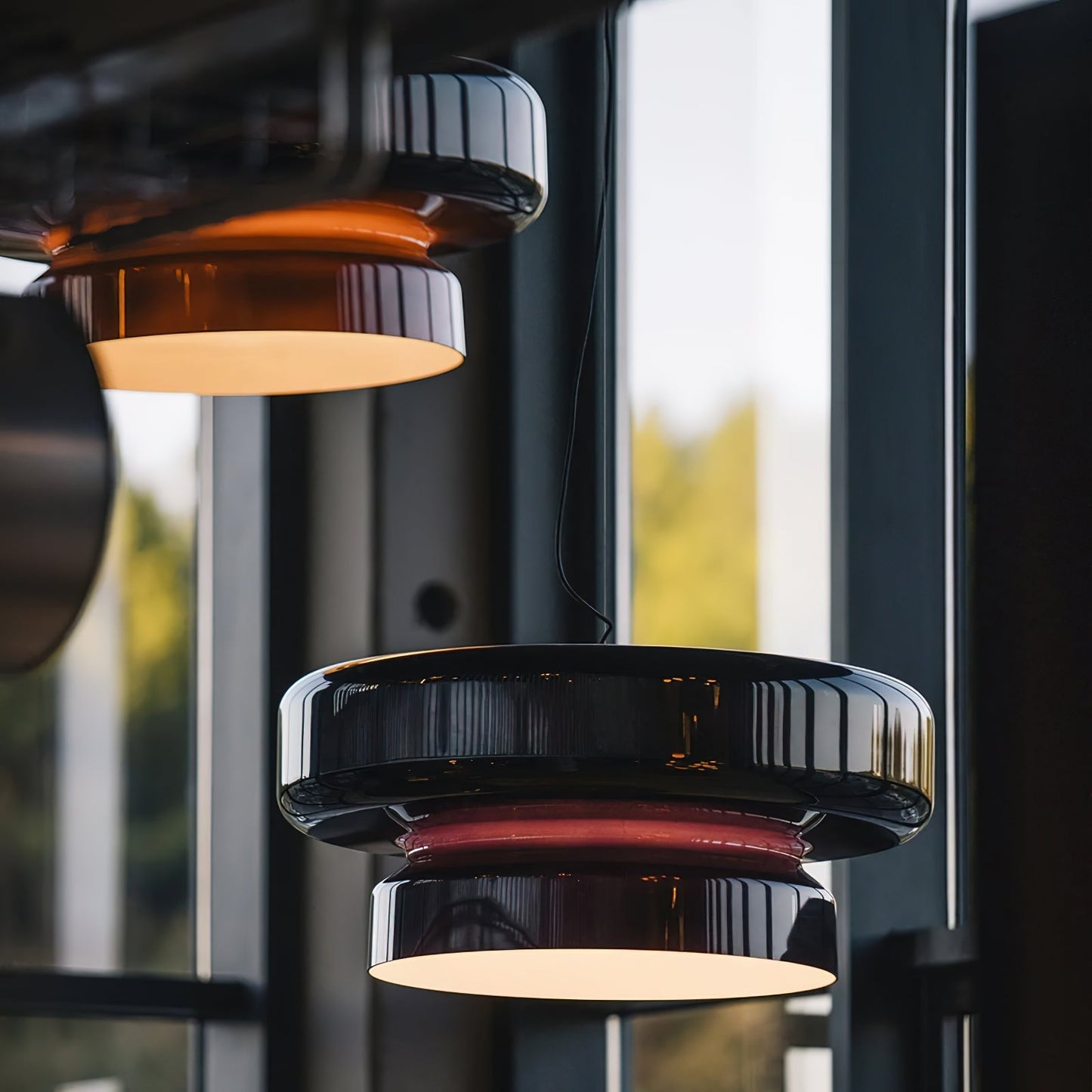 Organic Glass LED Pendant Light