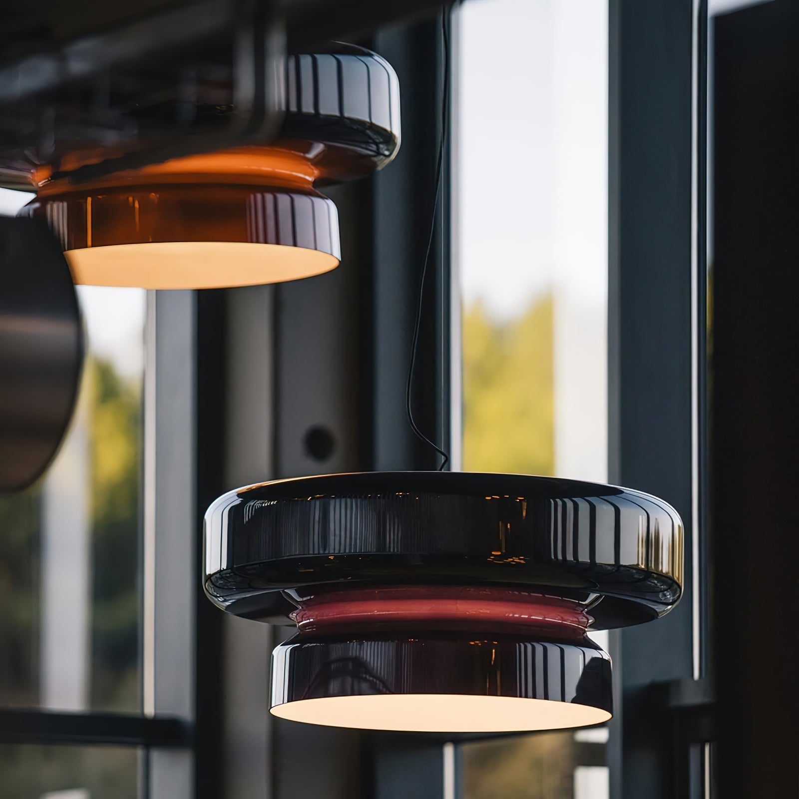 Organic Glass LED Pendant Light
