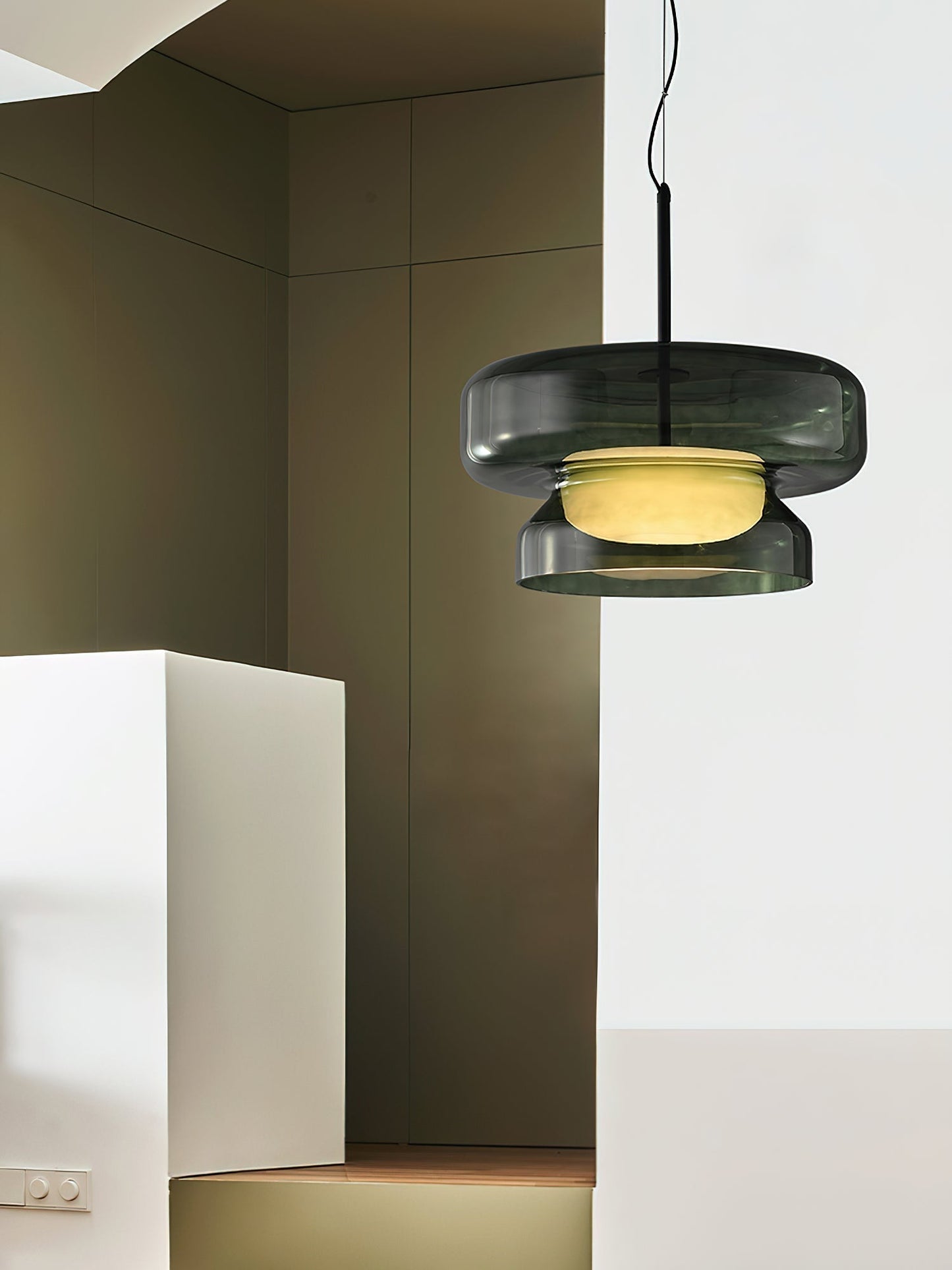 Organic Glass LED Pendant Light