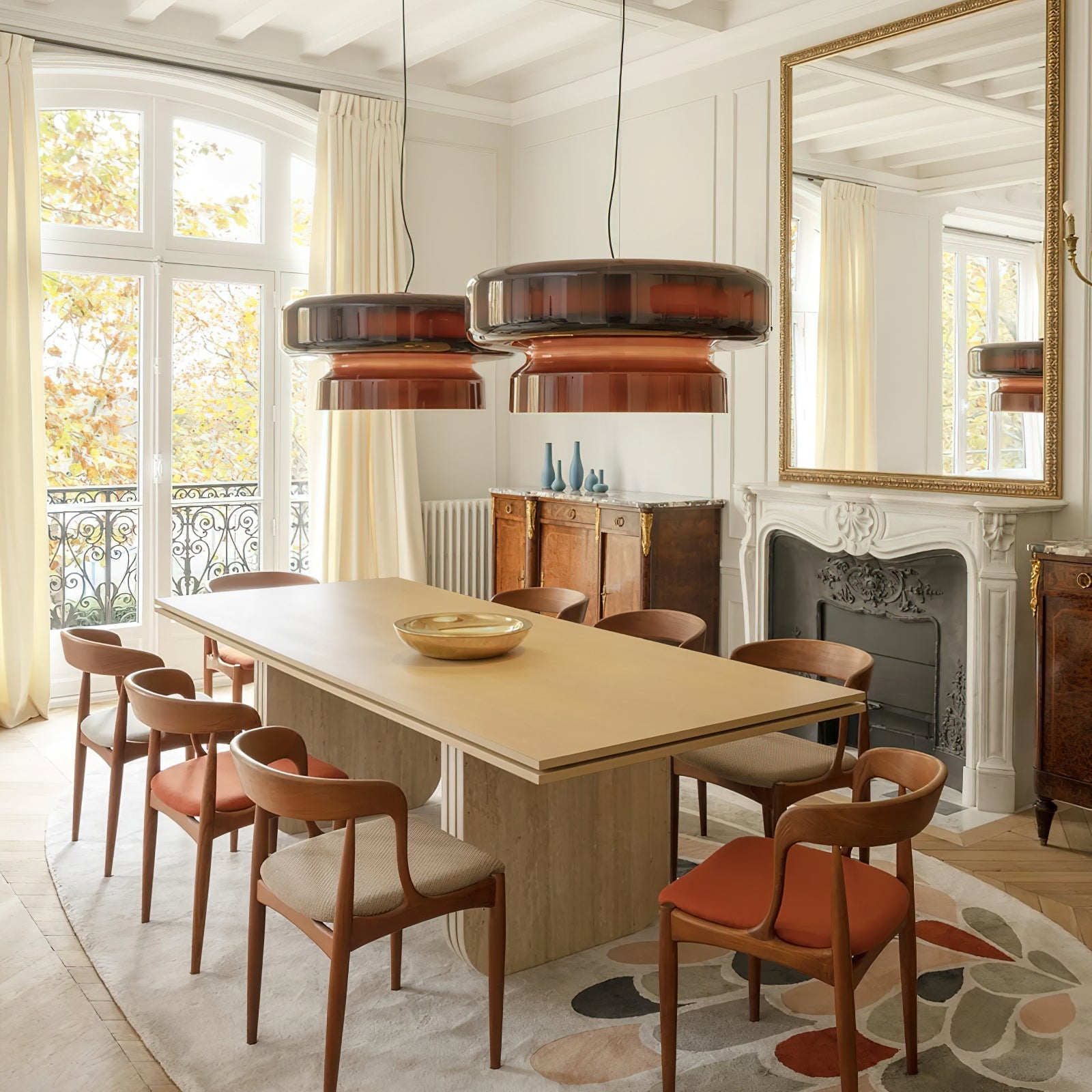 Organic Glass LED Pendant Light