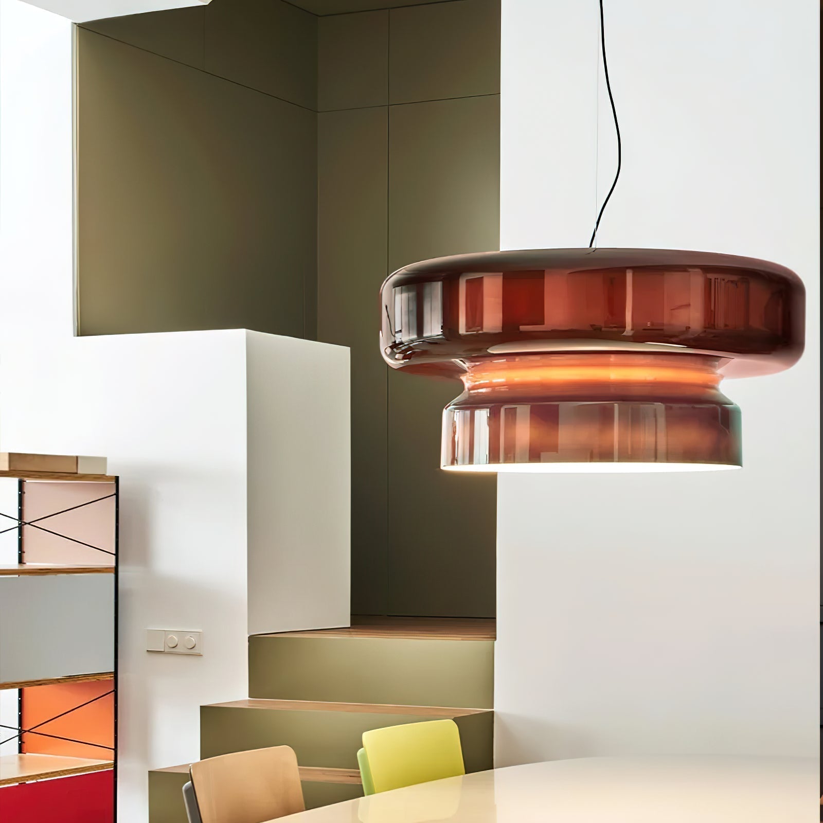 Organic Glass LED Pendant Light