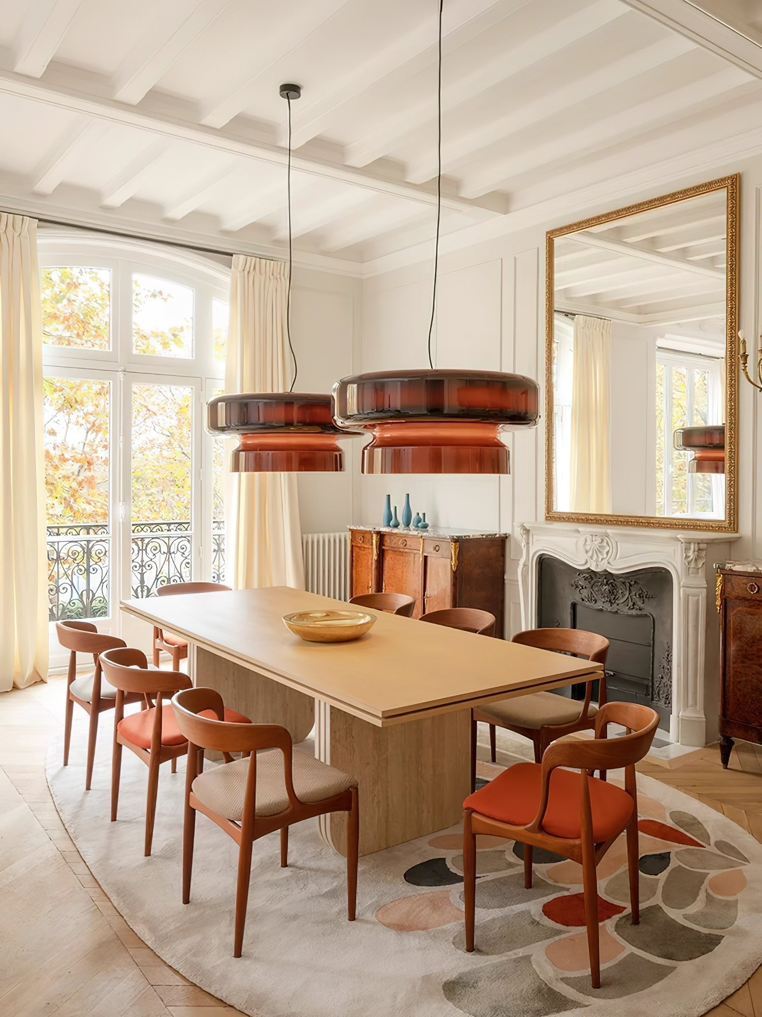 Organic Glass LED Pendant Light