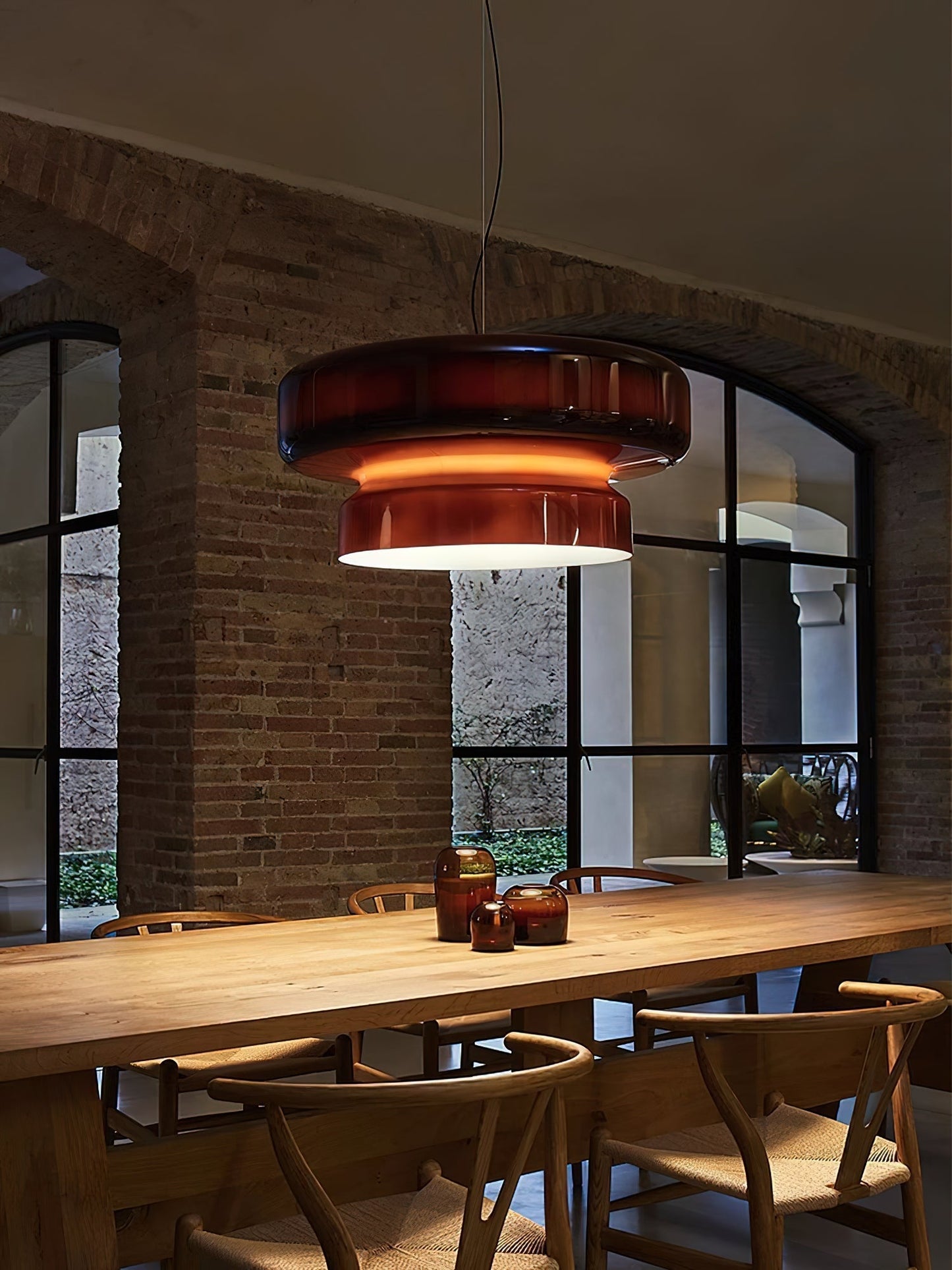 Organic Glass LED Pendant Light