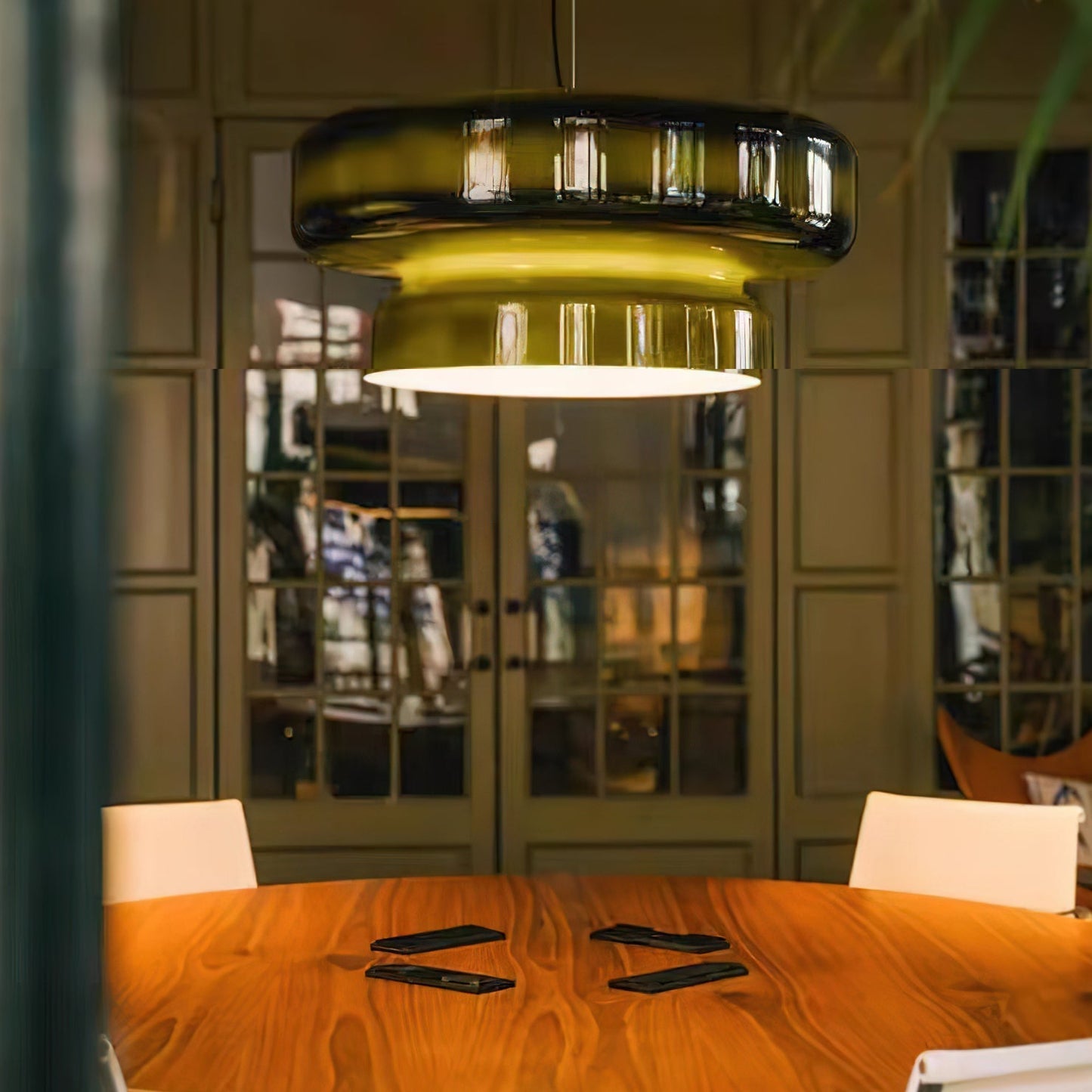 Organic Glass LED Pendant Light