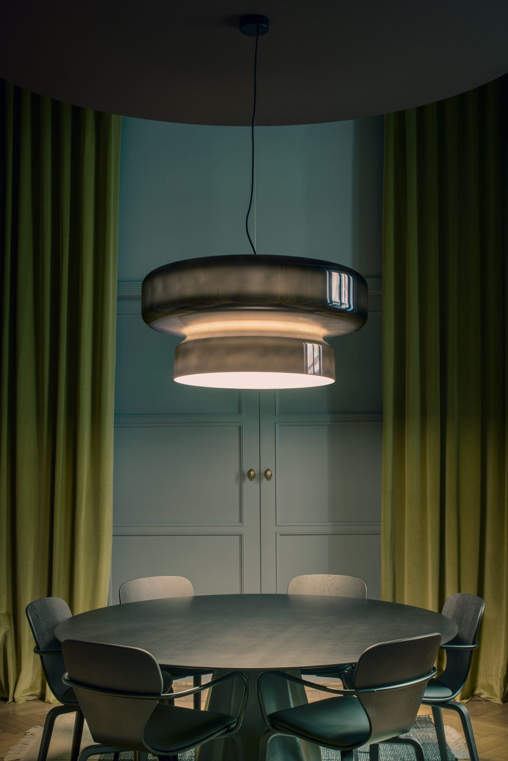Organic Glass LED Pendant Light
