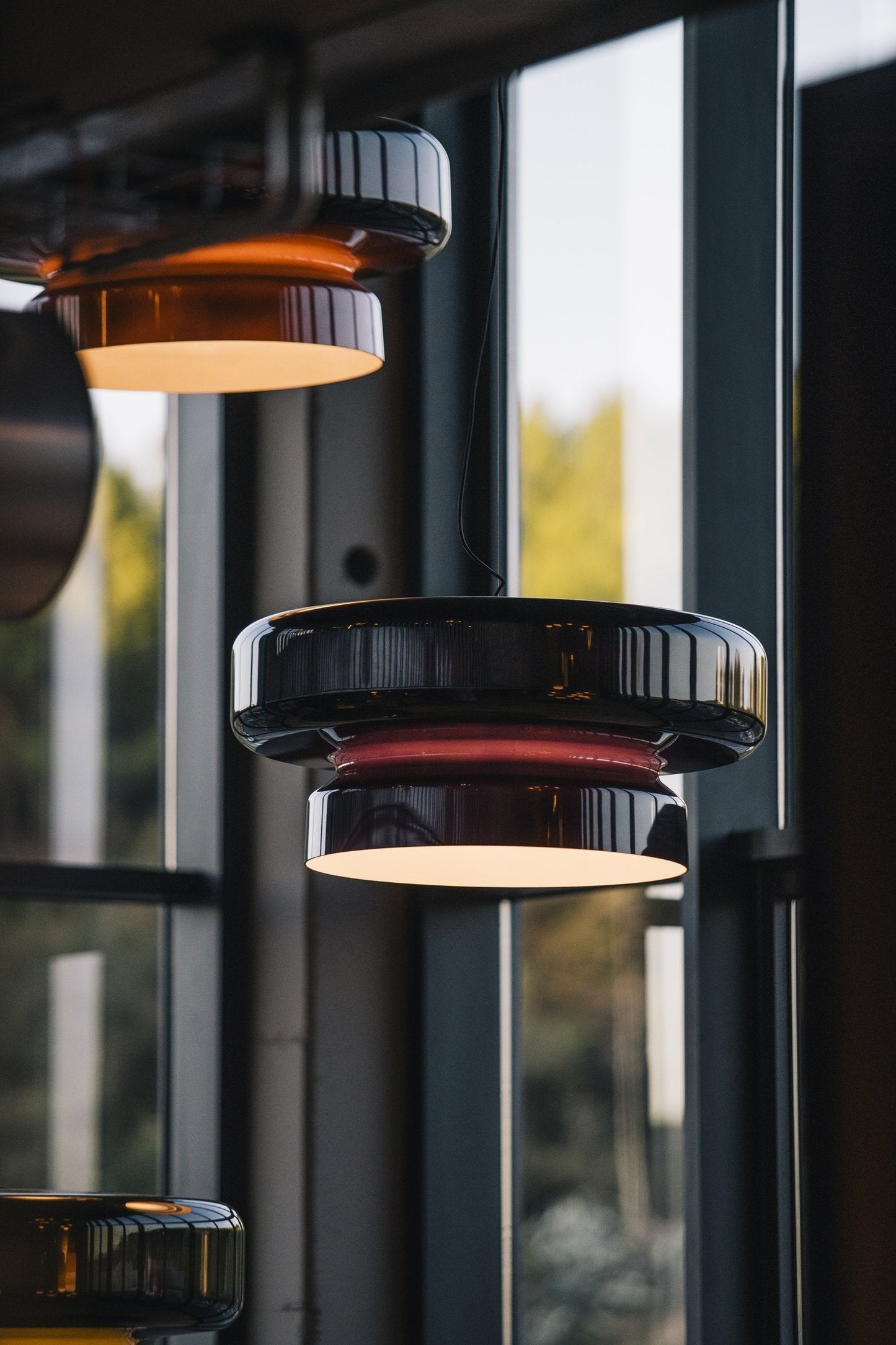 Organic Glass LED Pendant Light