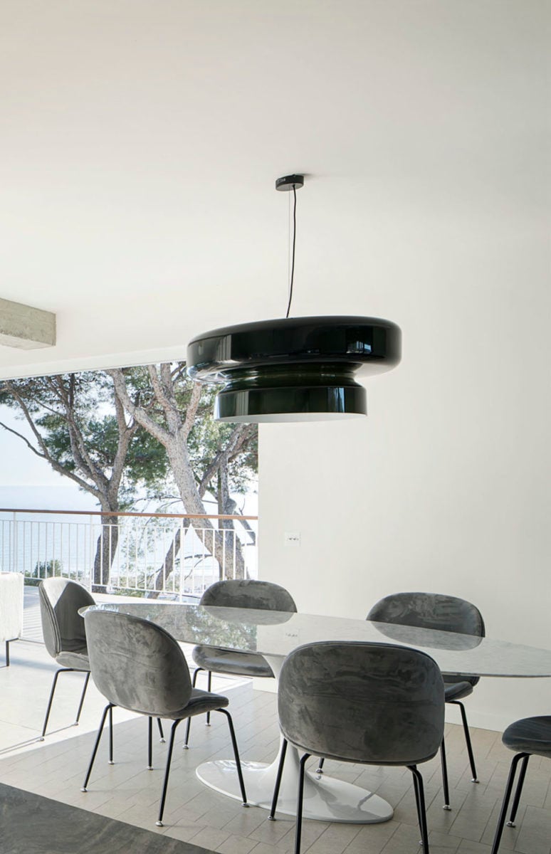 Organic Glass LED Pendant Light