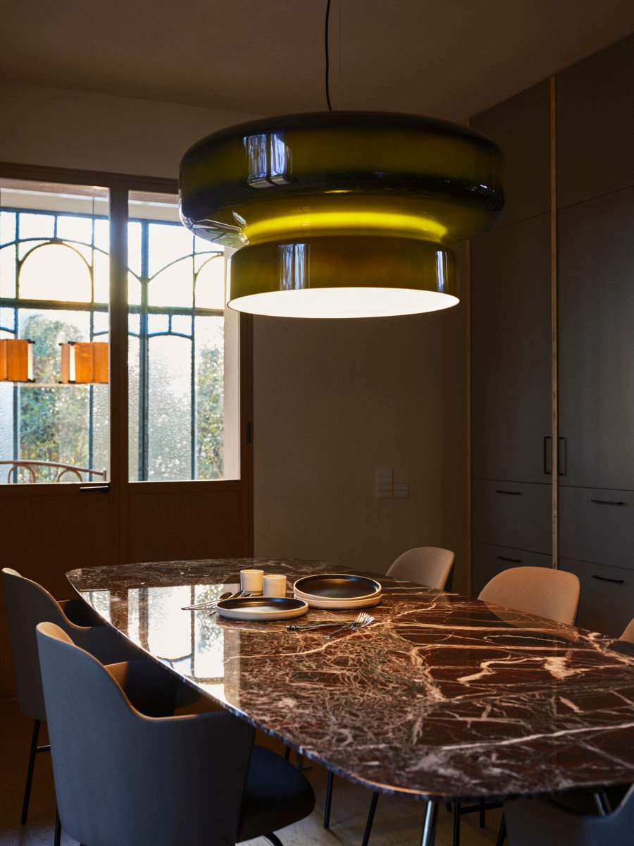 Organic Glass LED Pendant Light