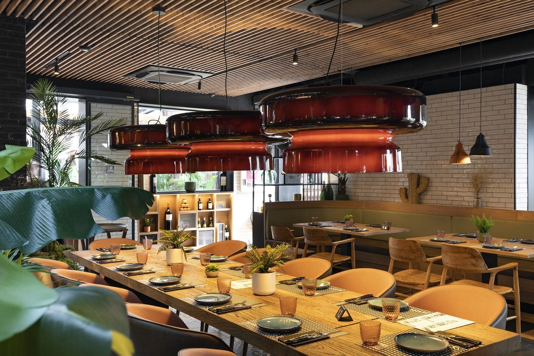 Organic Glass LED Pendant Light