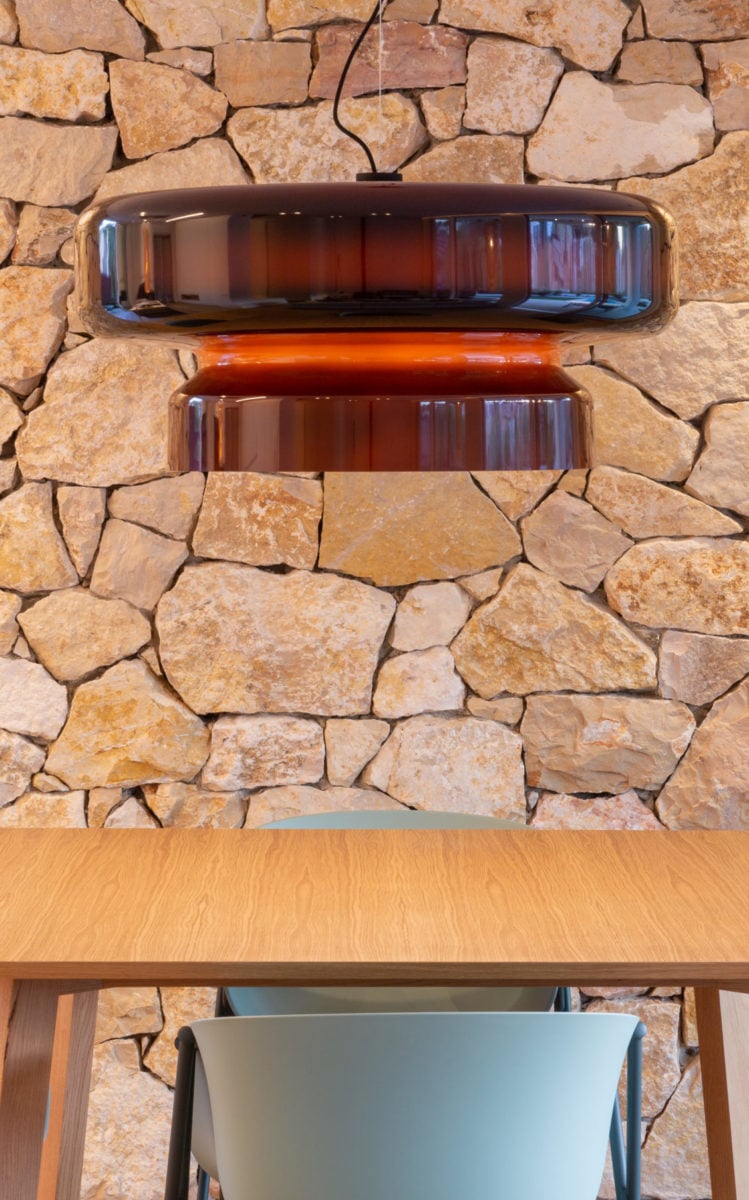 Organic Glass LED Pendant Light