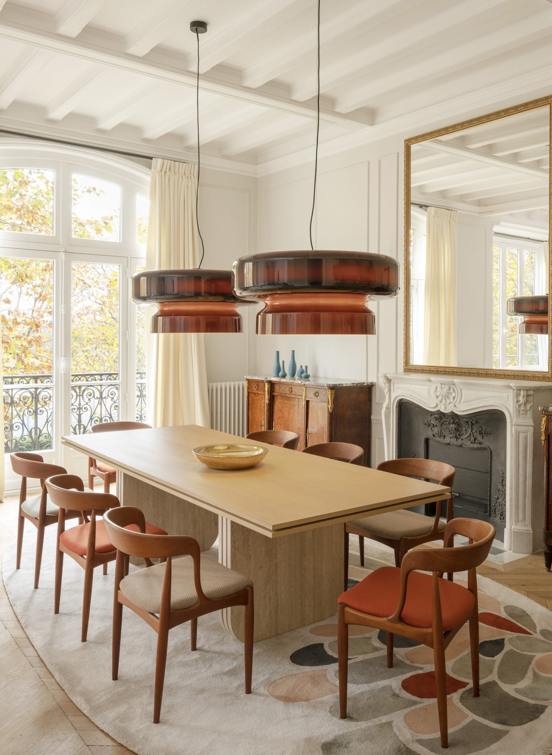 Organic Glass LED Pendant Light