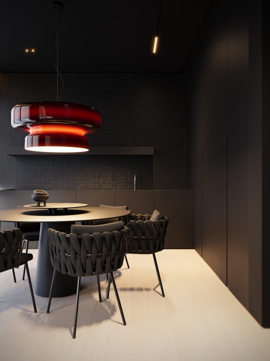 Organic Glass LED Pendant Light